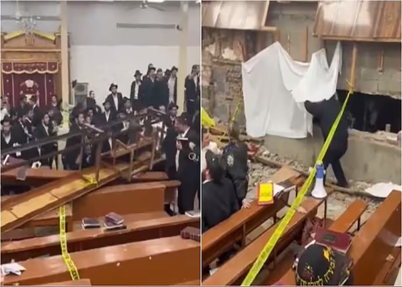 Today, police discovered a secret underground tunnel under one of New York's main Jewish synagogues...