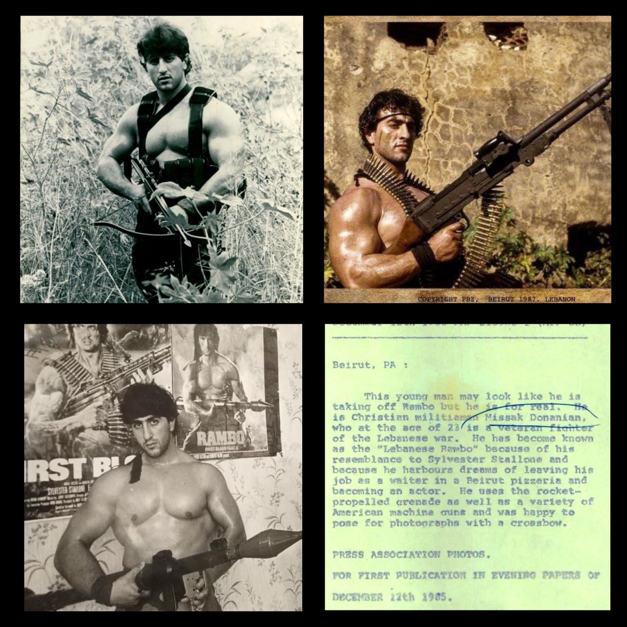 Misak Donanyan, nicknamed “Lebanese Rambo”, is an Armenian who