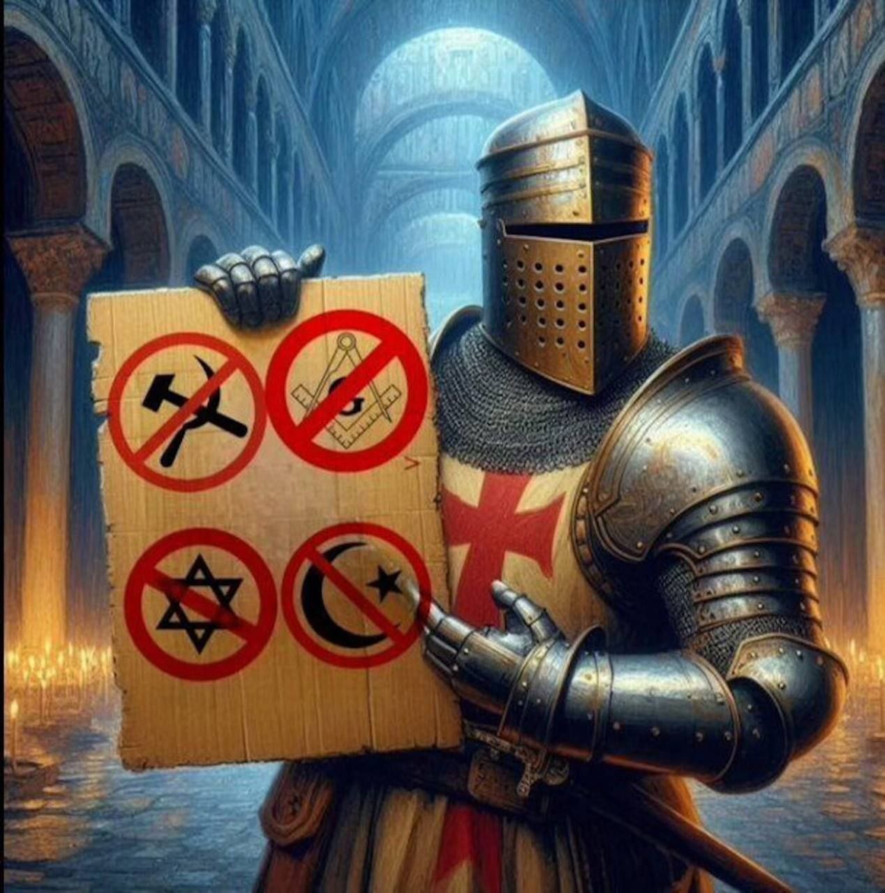 Modern "crusaders" must carry out a holy crusade against all these unholy phenomenon...