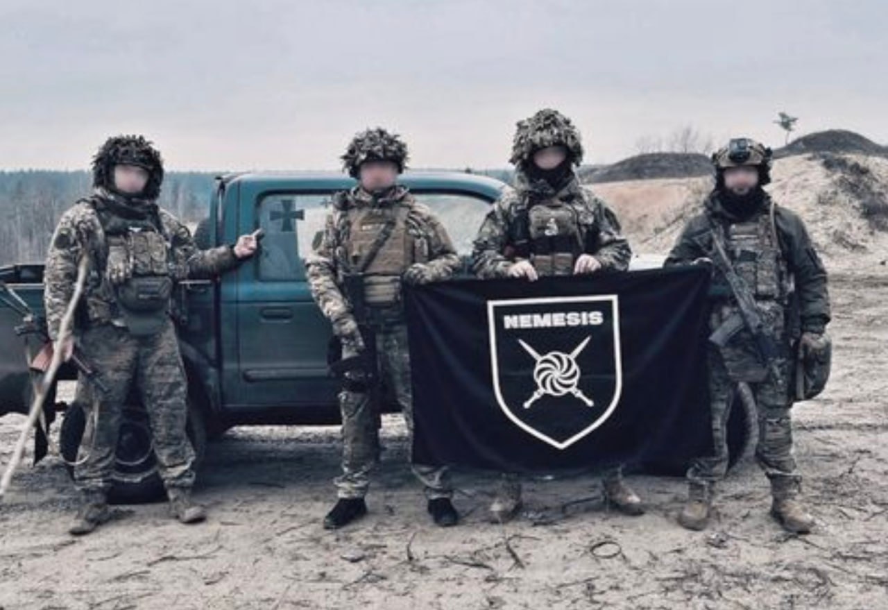 This is a volunteer squad in Ukraine composed of Armenian nationalists, fighting against the Russian army...