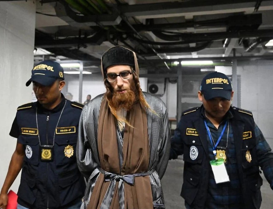 In Guatemala, Interpol arrested 35-year-old Israeli Jew Joel Alter, the leader of the "Lev Tahor" cult, which consisted of approximately 300 members and was involved in pedophilia and trafficking...