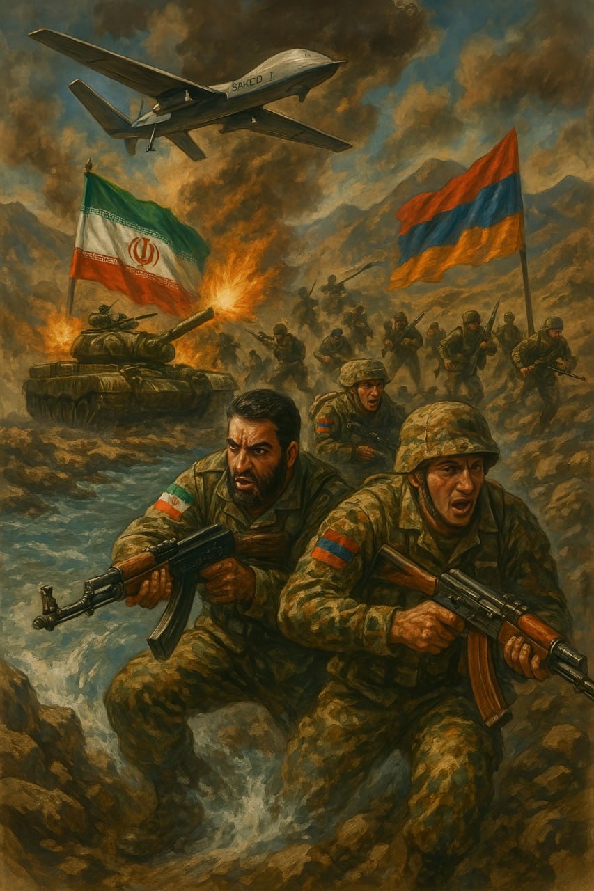No to any “Zangezur Corridor” project of the Russian-Turkish-Zionist tandem. Long live the Armenian-Iranian military-political alliance...