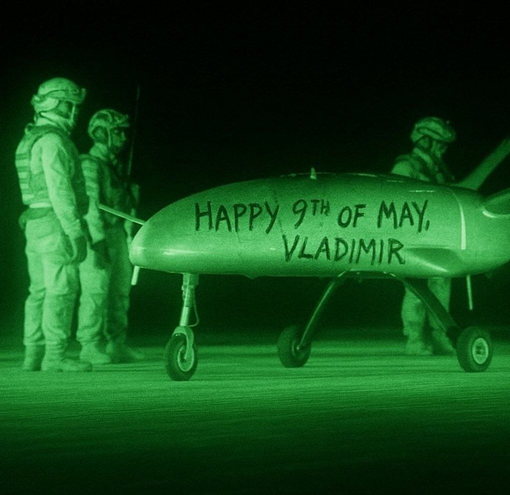 ''Happy 9th of may, Vladimir''...