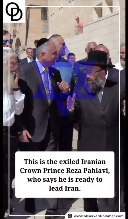 Here is the Shah’s son, Reza Pahlavi...