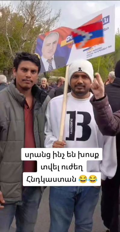 "Strong Armenia" party must change its name to "Strong India"...