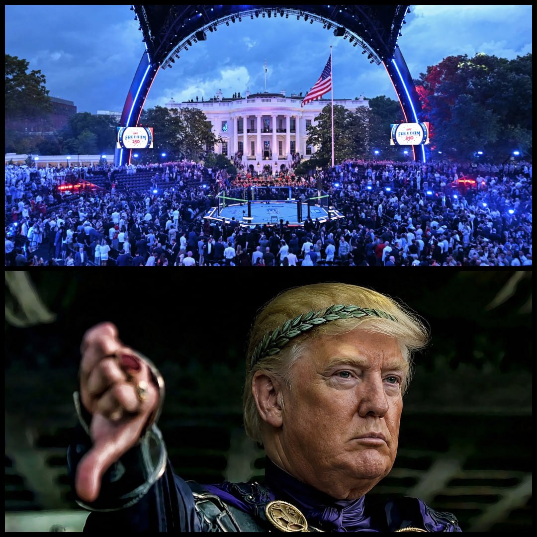 Seeing the presentation of the MMA tournament in front of the White House...