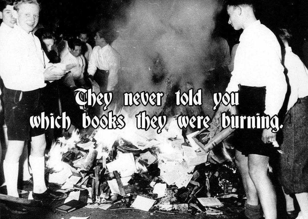 Այո` Նացիոնալ Սոցիալիստները իշխանության գալու առաջին տարին հազարավոր գրքեր էին այրում...