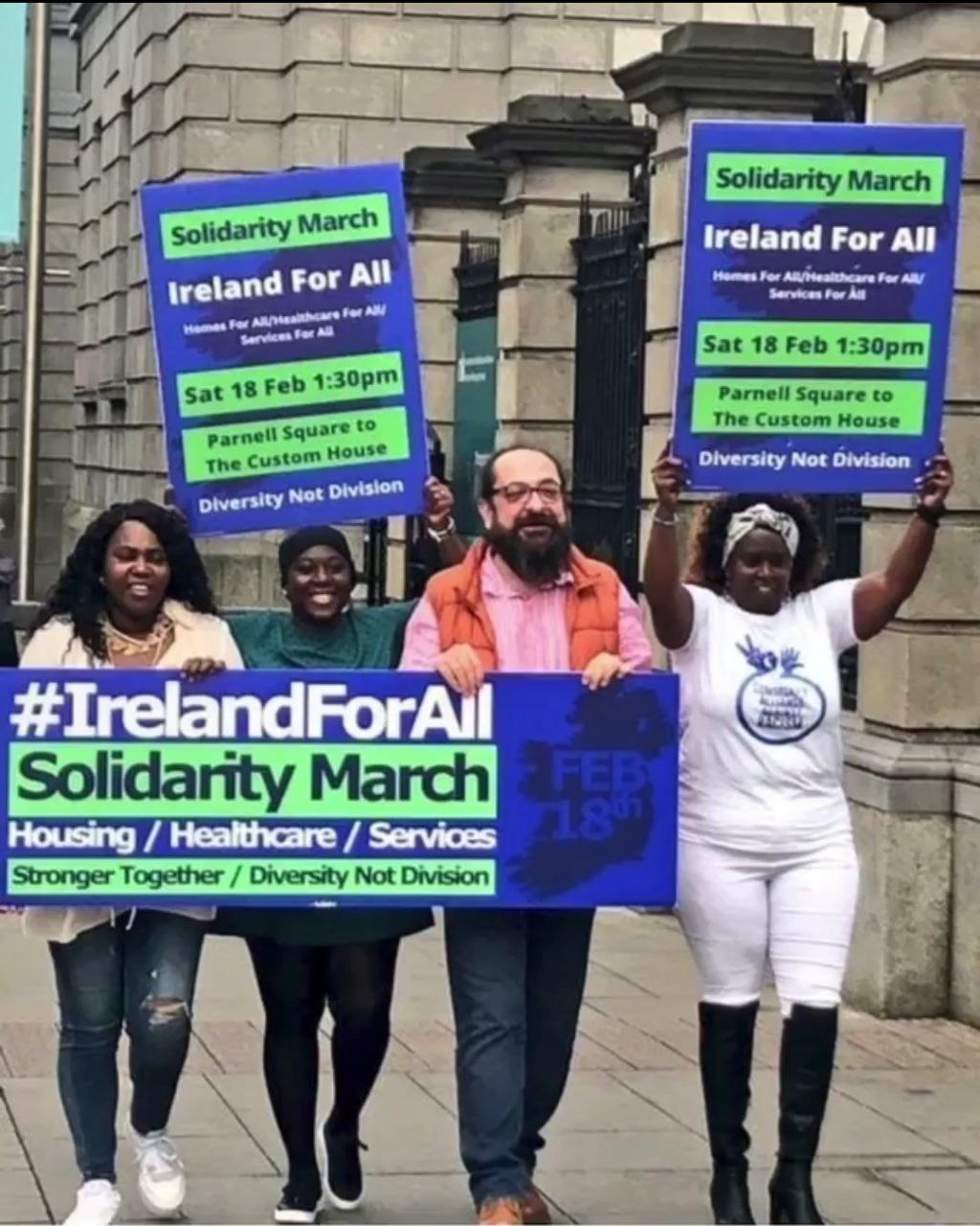 Իռլանդիայում բազմամշակութայինությանը աջակցող ցույց...