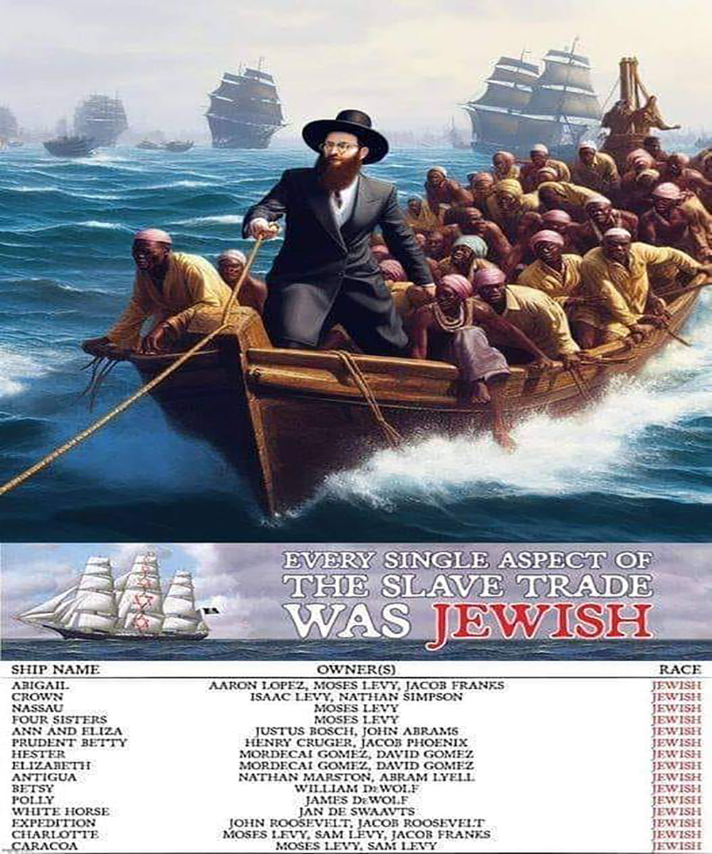 Երբ Ամերիկայում էի ապրում, ջհուդական մեդիան հաճախ էր սպիտակներին քարկոծում սևերին Աֆրիկայից Ամերիկա որպես ստրուկ բերելու համար...