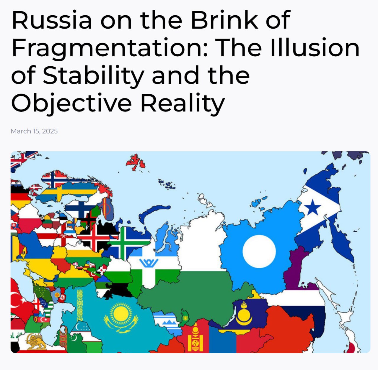 Եթե ուսումնասիրենք, թե պատմության մեջ որքան ժամանակ են տարբեր կայսրություններ գոյատևել, կտեսնենք...