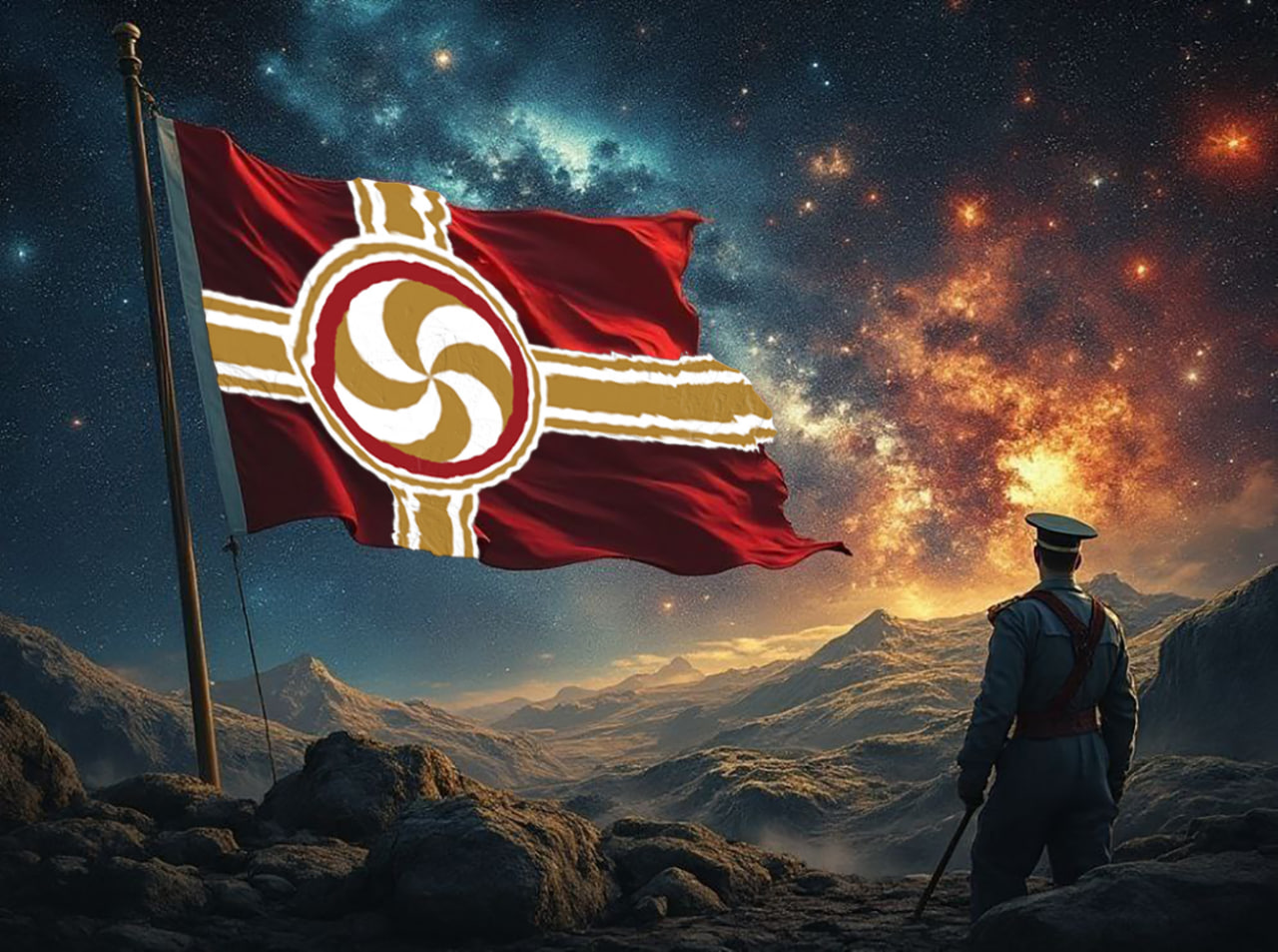 Կանգնած սահմանին՝ ձեռքում սուրը սեղմ...